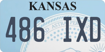 KS license plate 486IXD