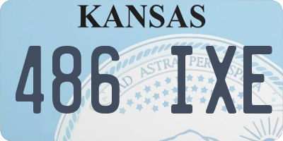 KS license plate 486IXE