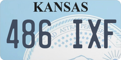 KS license plate 486IXF