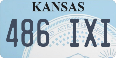 KS license plate 486IXI