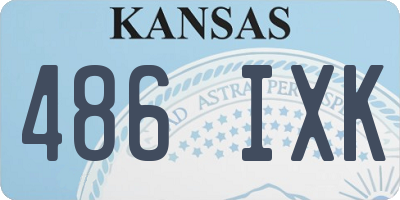 KS license plate 486IXK