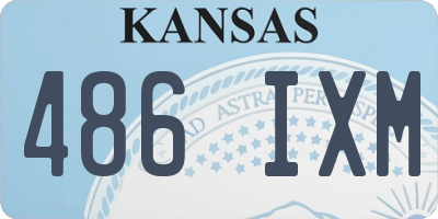 KS license plate 486IXM