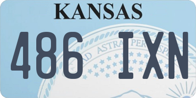 KS license plate 486IXN