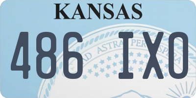 KS license plate 486IXO