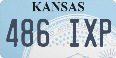 KS license plate 486IXP