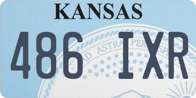 KS license plate 486IXR