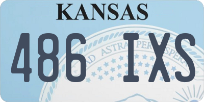 KS license plate 486IXS