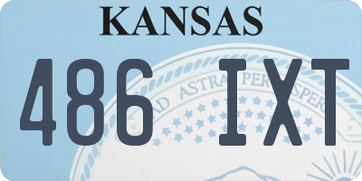 KS license plate 486IXT