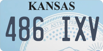 KS license plate 486IXV