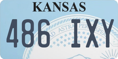 KS license plate 486IXY