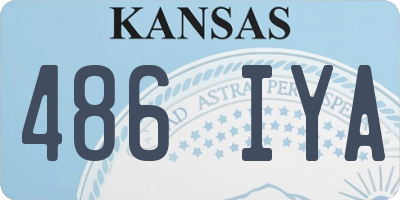 KS license plate 486IYA