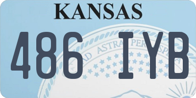 KS license plate 486IYB