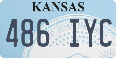 KS license plate 486IYC