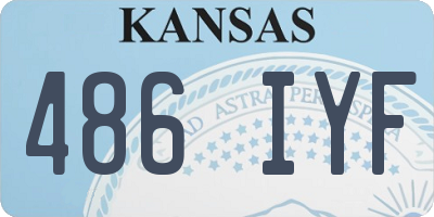 KS license plate 486IYF