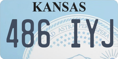 KS license plate 486IYJ