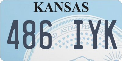 KS license plate 486IYK