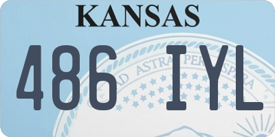 KS license plate 486IYL