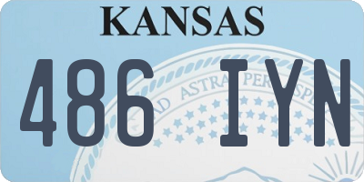 KS license plate 486IYN
