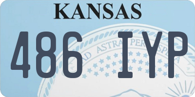 KS license plate 486IYP