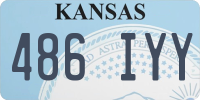 KS license plate 486IYY