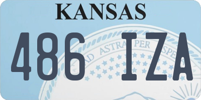 KS license plate 486IZA