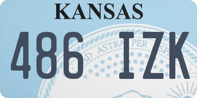 KS license plate 486IZK