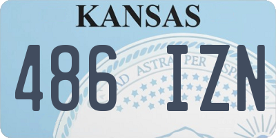 KS license plate 486IZN