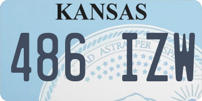 KS license plate 486IZW