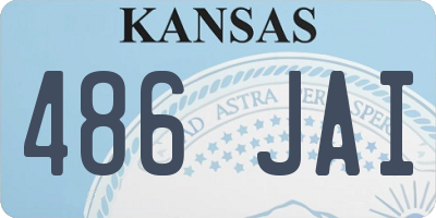 KS license plate 486JAI