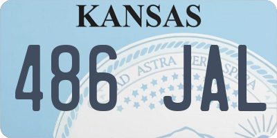 KS license plate 486JAL