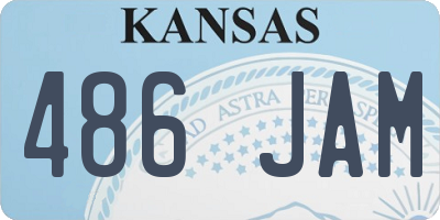 KS license plate 486JAM