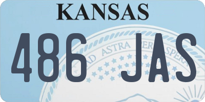 KS license plate 486JAS