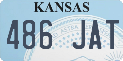 KS license plate 486JAT