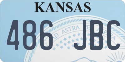 KS license plate 486JBC