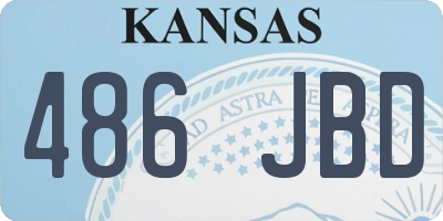 KS license plate 486JBD
