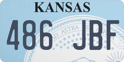 KS license plate 486JBF