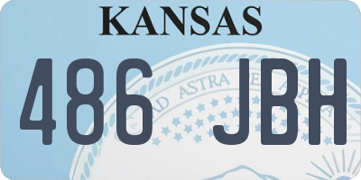 KS license plate 486JBH