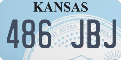 KS license plate 486JBJ