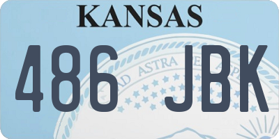KS license plate 486JBK