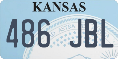 KS license plate 486JBL