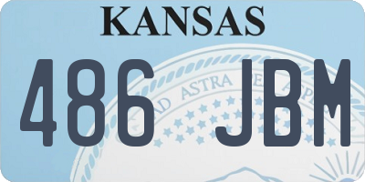 KS license plate 486JBM
