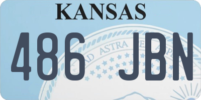 KS license plate 486JBN