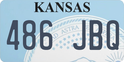 KS license plate 486JBQ
