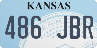 KS license plate 486JBR