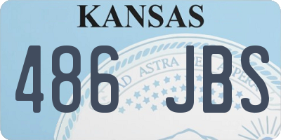 KS license plate 486JBS