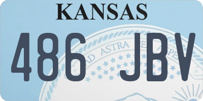 KS license plate 486JBV