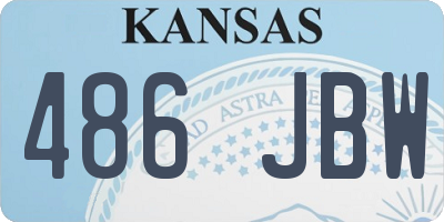 KS license plate 486JBW