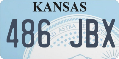 KS license plate 486JBX