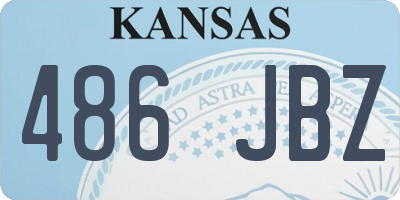 KS license plate 486JBZ