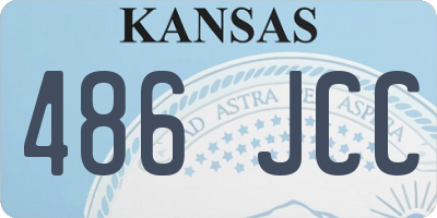 KS license plate 486JCC